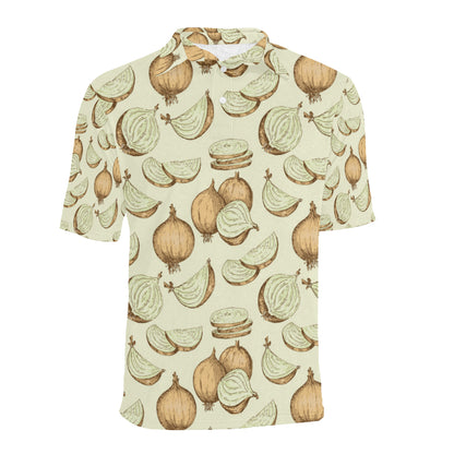 Onion Pattern Print Design A02 Men Polo Shirt