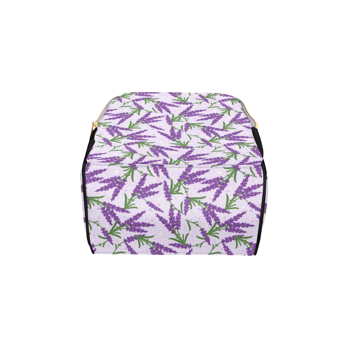 Lavender Pattern Print Design LV02 Diaper Bag Backpack
