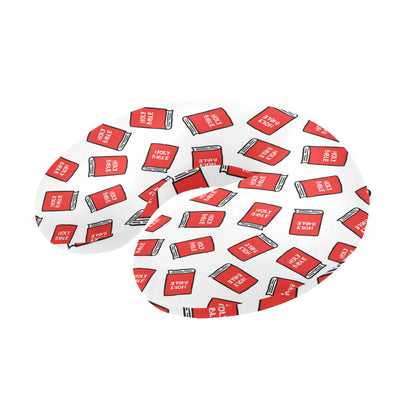 Bible Pattern Print Design 03 U-Shaped Travel Neck Pillow
