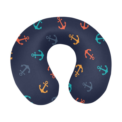 Anchor Pattern Print Design 05 U-Shaped Travel Neck Pillow