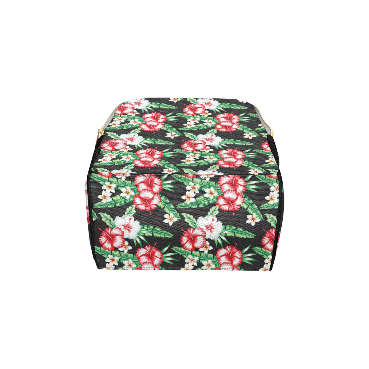 Hawaiian flower tropical leaves Diaper Bag Backpack