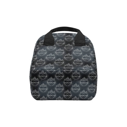 Christian Heart Tattoo Style Insulated Lunch Bag