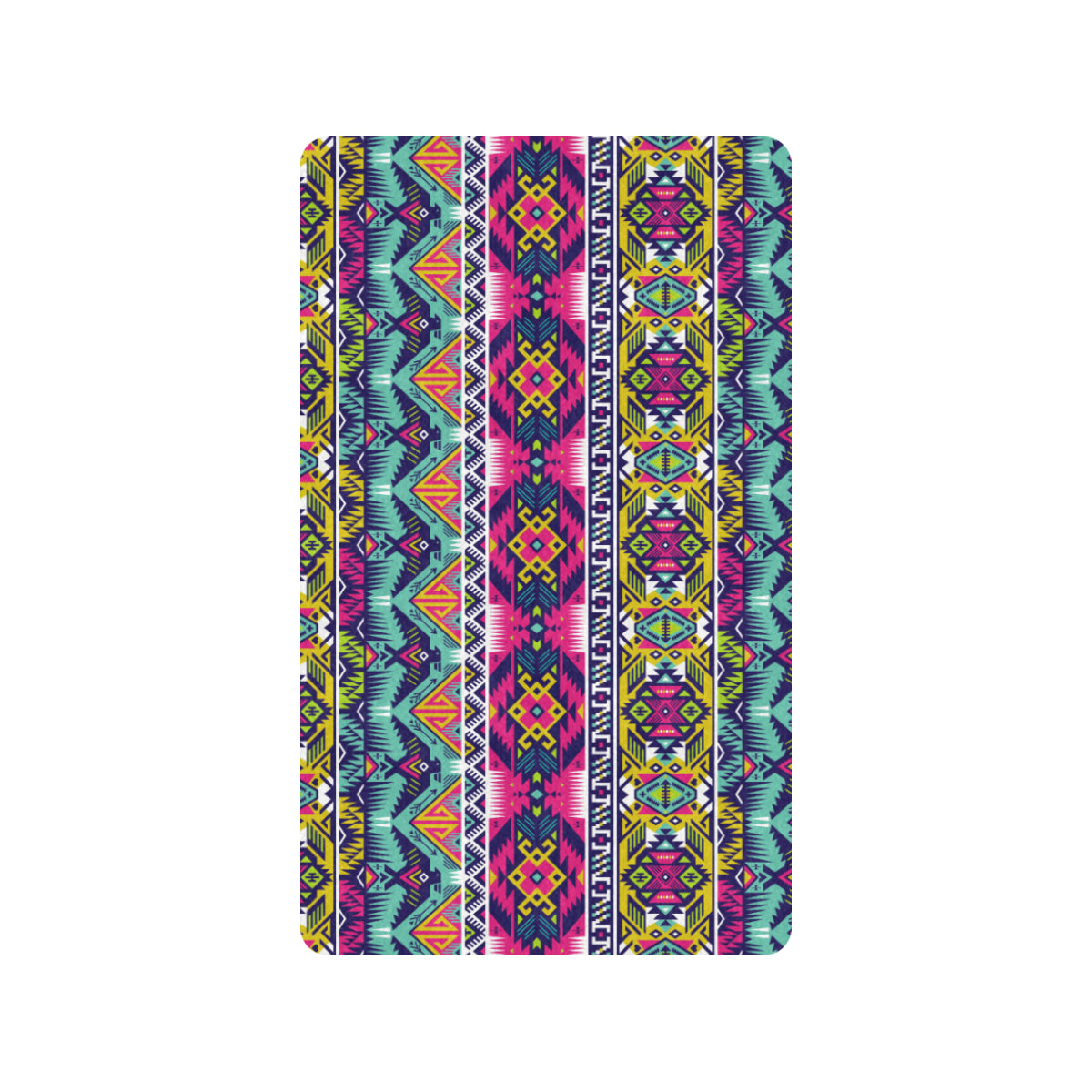 Indian Navajo Color Themed Design Print Rubber Doormat