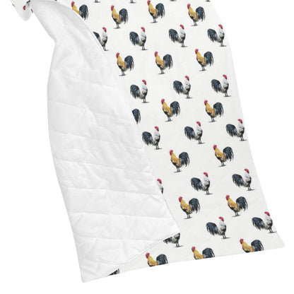 Chicken Pattern Print Design 02 Premium Quilt