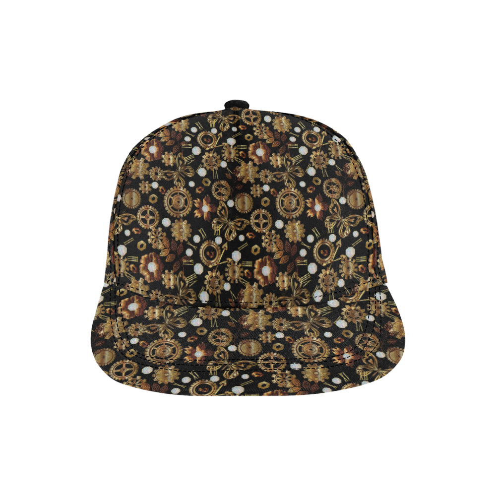Steampunk Butterfly Design Themed Print Snapback Cap