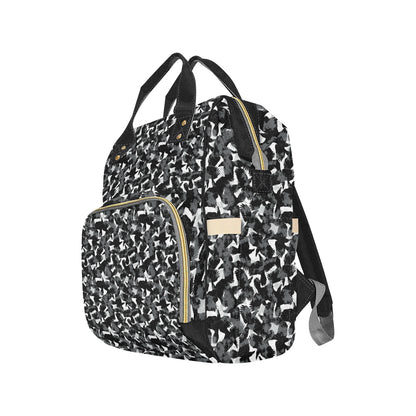 Crow Pattern Print Design 01 Diaper Bag Backpack
