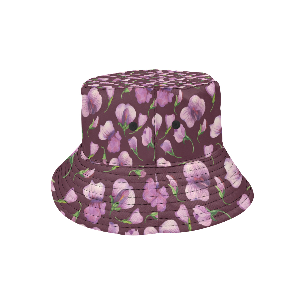 Peony Pattern Print Design PE010 Unisex Bucket Hat