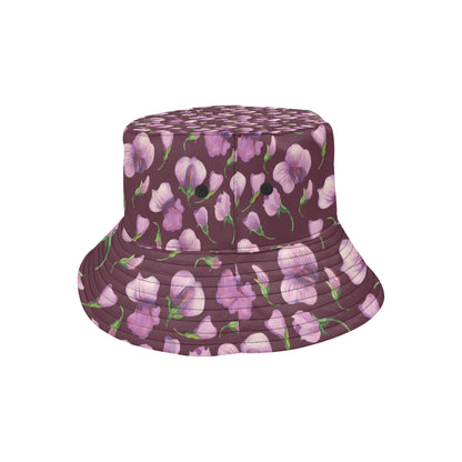 Peony Pattern Print Design PE010 Unisex Bucket Hat