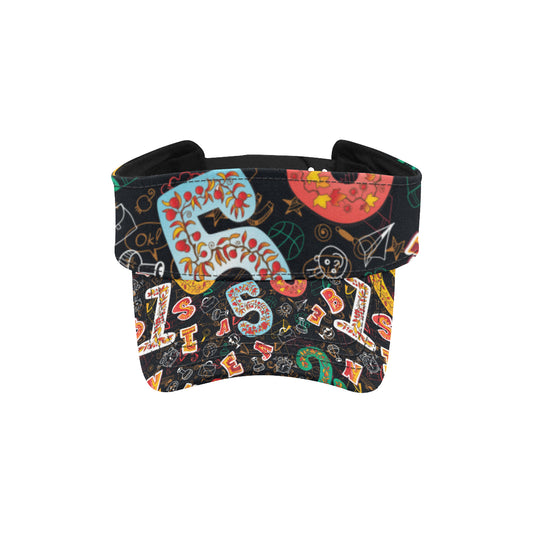 Number Pattern Print Design A03 Unisex Sun Visor