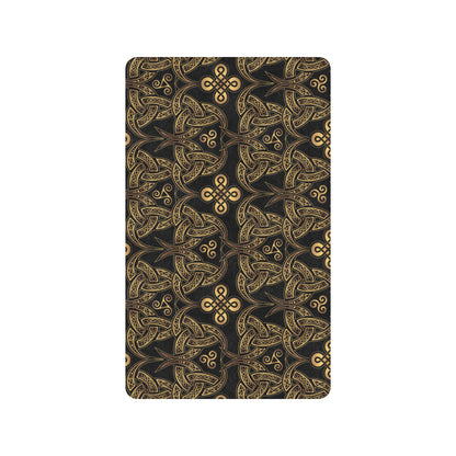 Celtic Knot Gold Design Rubber Doormat