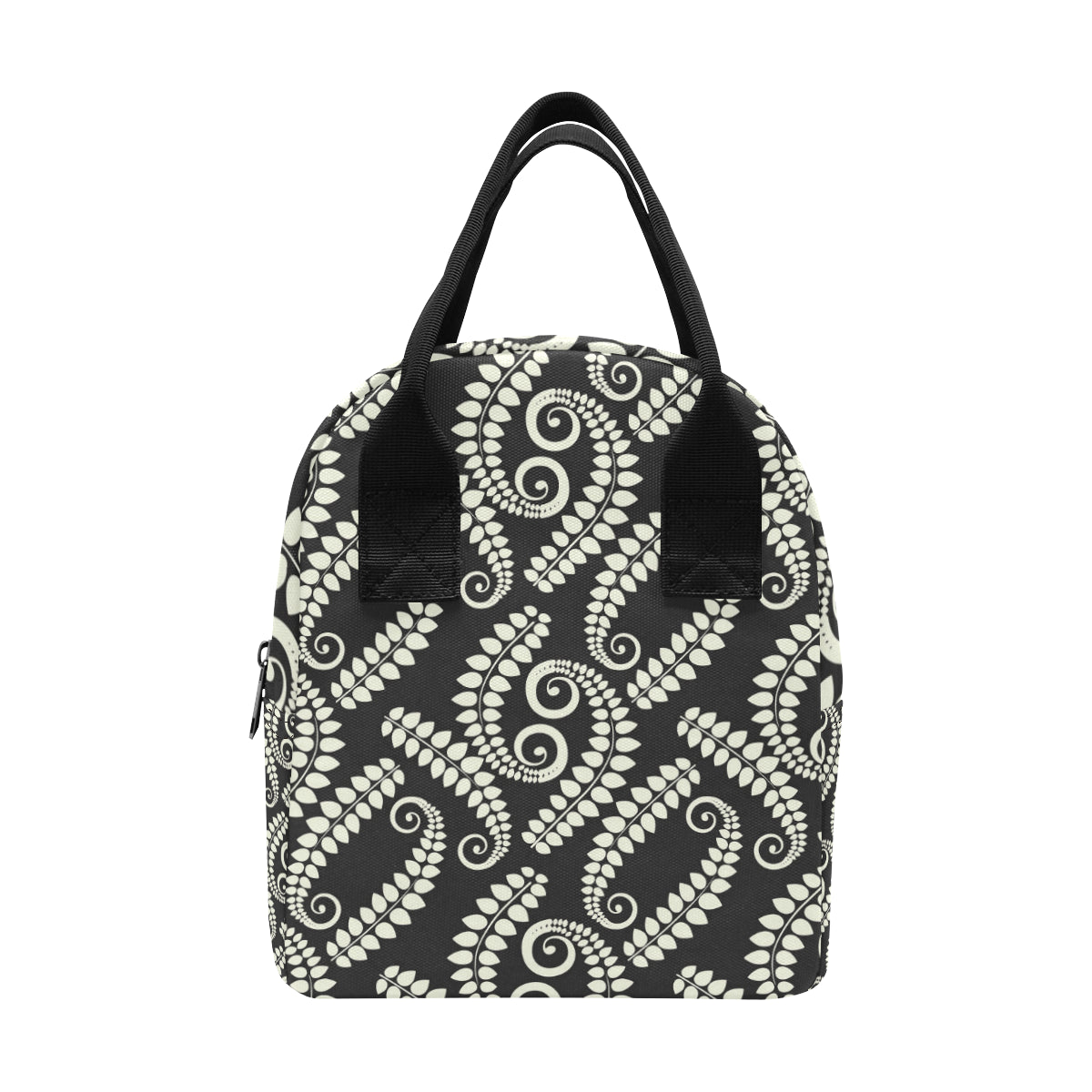 Fern Leave Print Pattern Insulated Lunch Bag