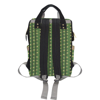 Cactus Skin Print Pattern Diaper Bag Backpack