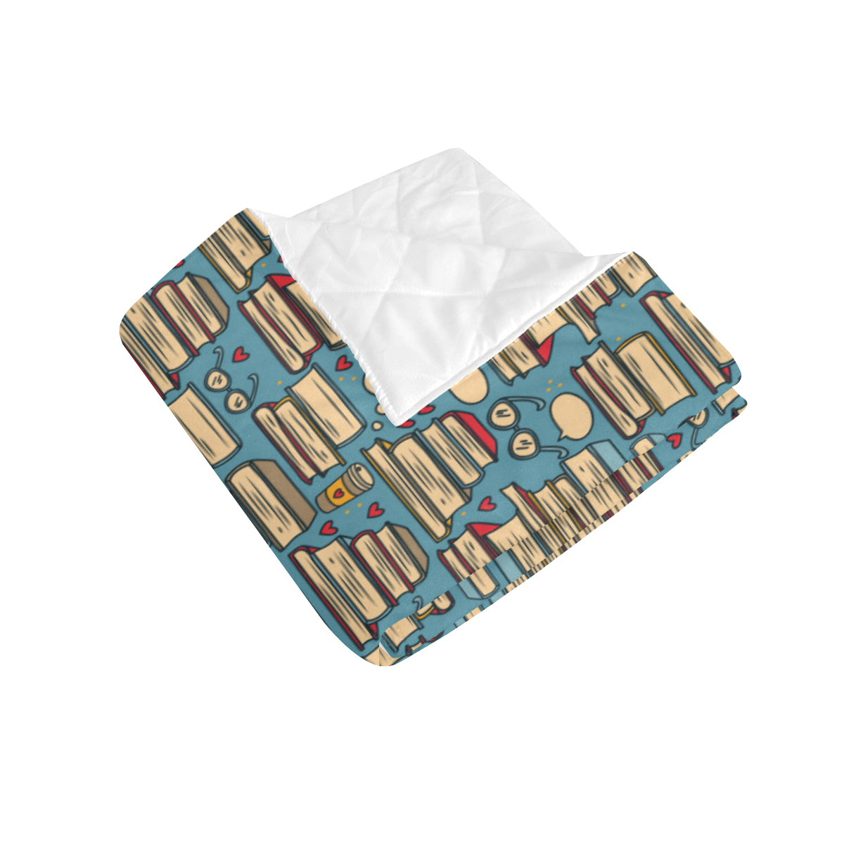 Book Pattern Print Design 03 Premium Quilt