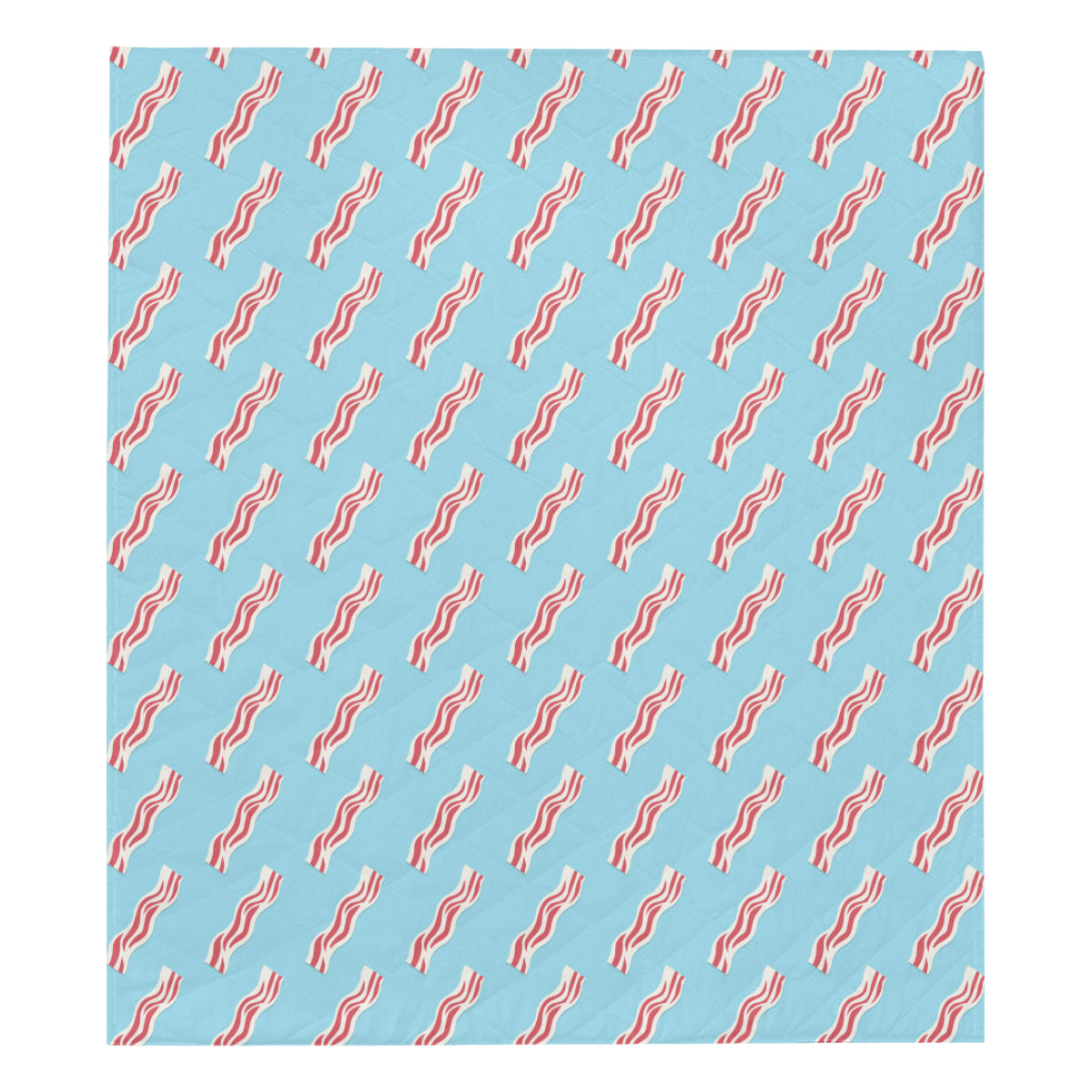 Bacon Pattern Print Design 03 Premium Quilt