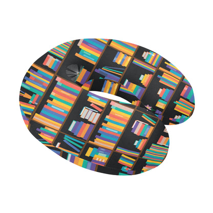 Book Pattern Print Design 05 U-Shaped Travel Neck Pillow