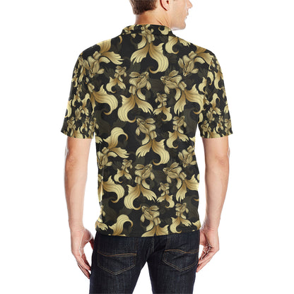 Goldfish Pattern Print Design 02 Men Polo Shirt