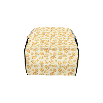Cheese Pattern Print Design 01 Diaper Bag Backpack