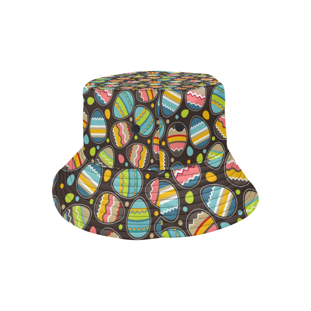 Easter Eggs Pattern Print Design RB03 Unisex Bucket Hat
