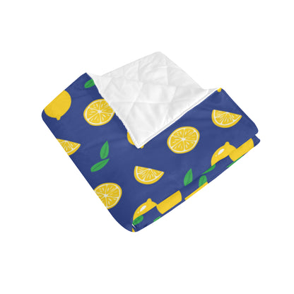 Citrus  Pattern Print Design 02 Premium Quilt
