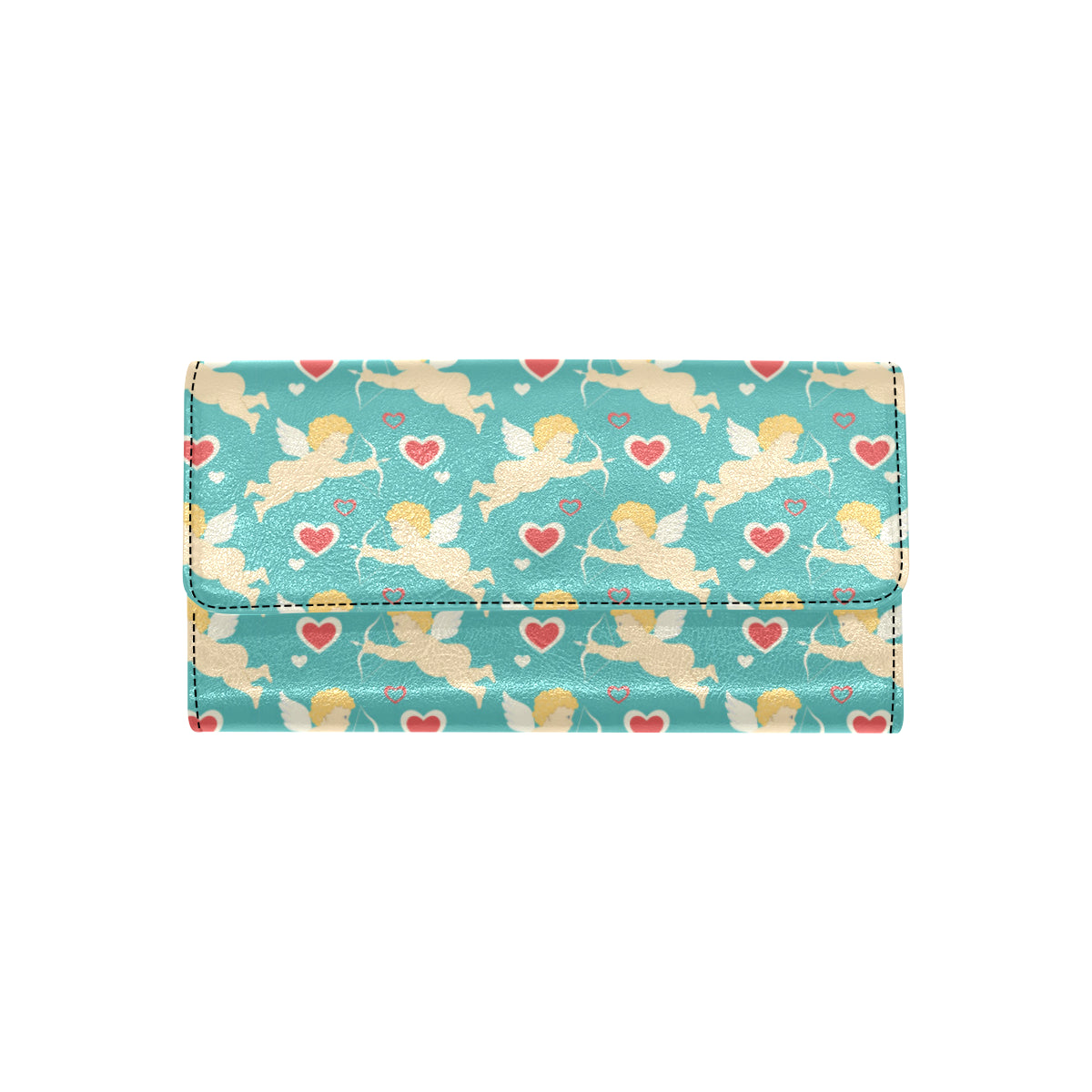 Cupid Pattern Print Design 01 Women's Trifold Wallet