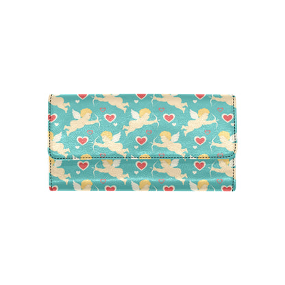 Cupid Pattern Print Design 01 Women's Trifold Wallet