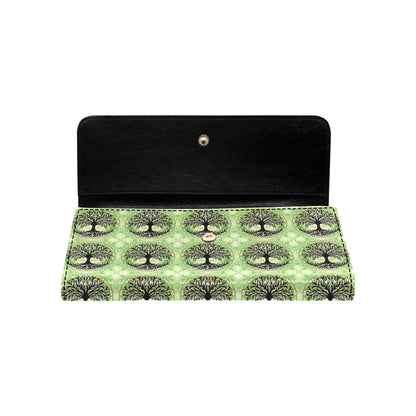 Celtic Pattern Print Design 010 Women's Trifold Wallet