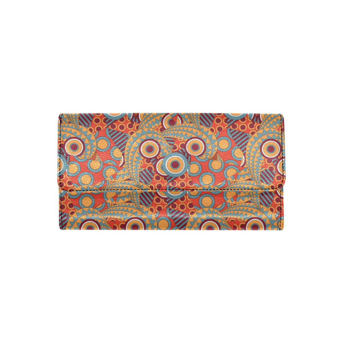 African Pattern Print Design 06 Women's Trifold Wallet