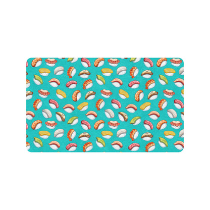 Sushi Themed Print Rubber Doormat