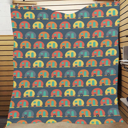 Camper Pattern Print Design 02 Premium Quilt