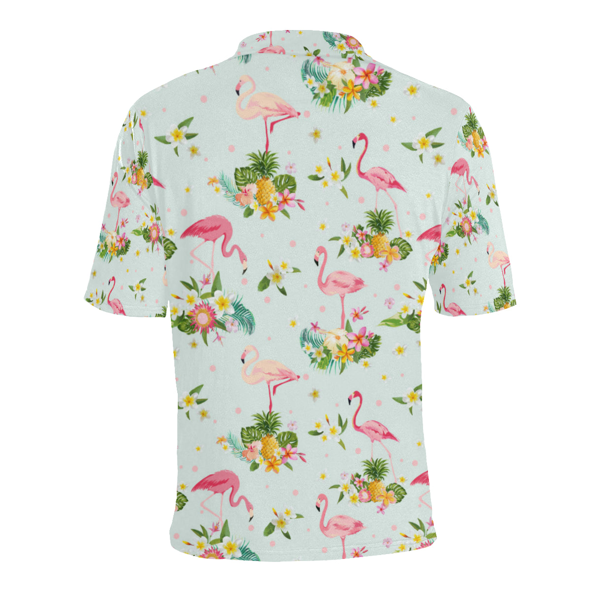 Flamingo Sweet Pattern Men Polo Shirt