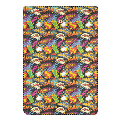 Comic Book Pattern Print Design 01 Women's Trifold Wallet
