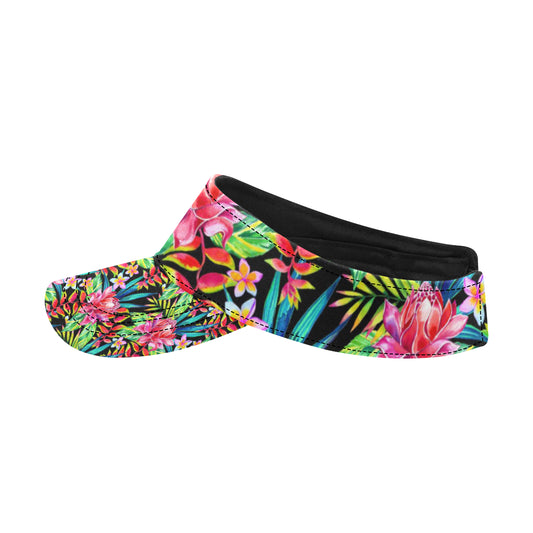 Heliconia Pattern Print Design HL02 Unisex Sun Visor