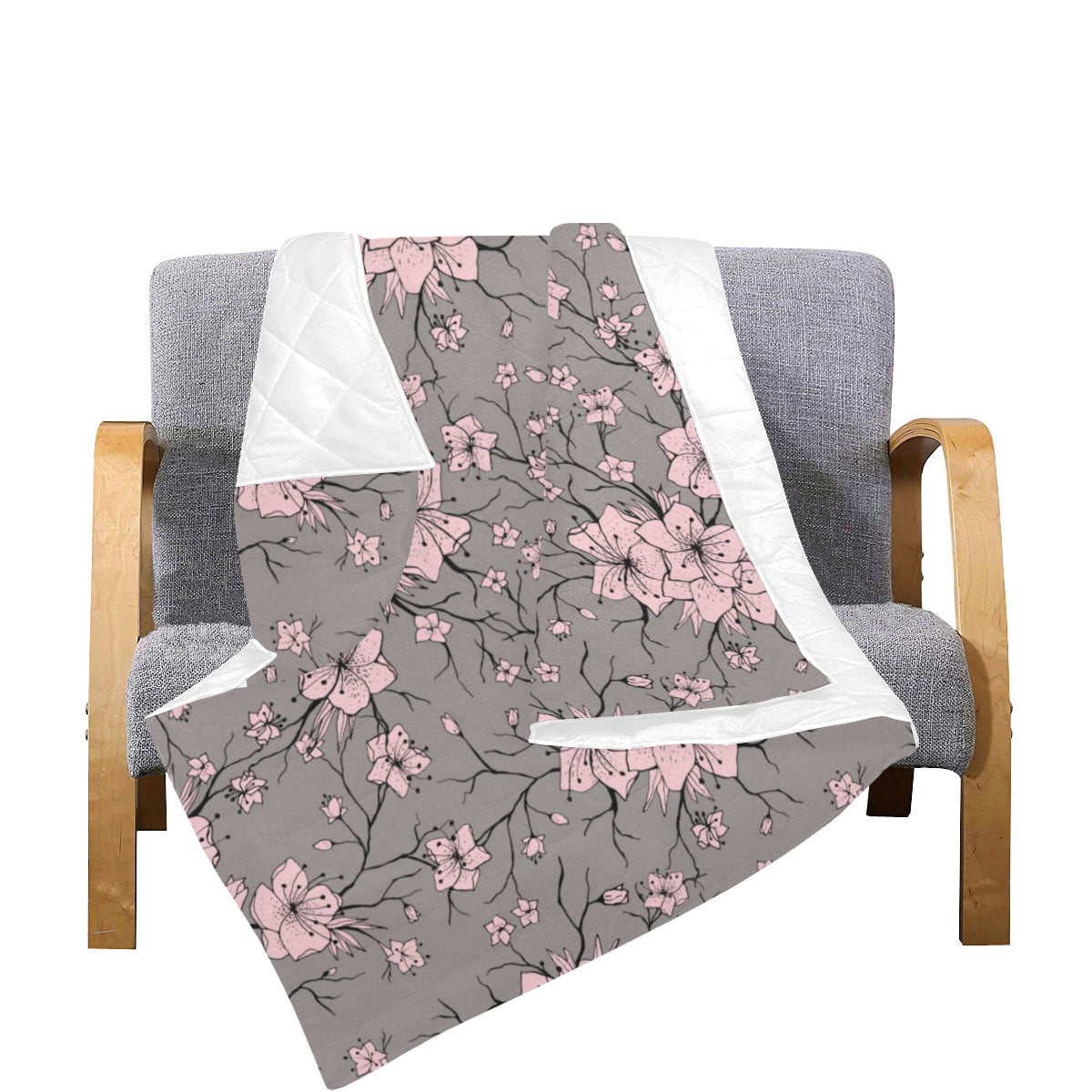 Cherry Blossom Pattern Print Design CB05 Premium Quilt