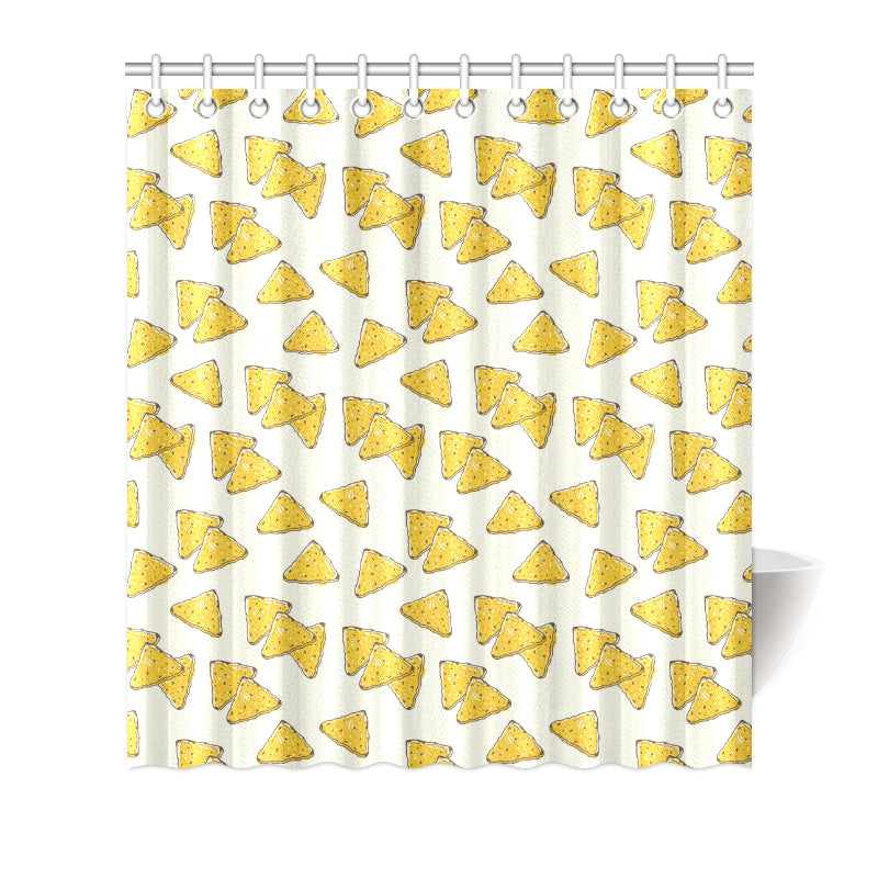 Nachos Pattern Print Design A01 Shower Curtain