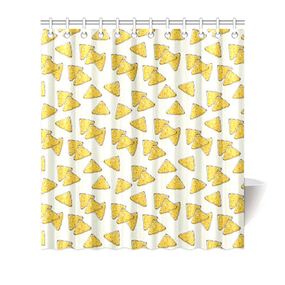 Nachos Pattern Print Design A01 Shower Curtain