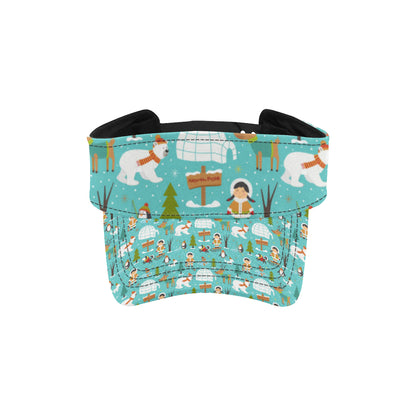 Eskimo Pattern Print Design 01 Unisex Sun Visor