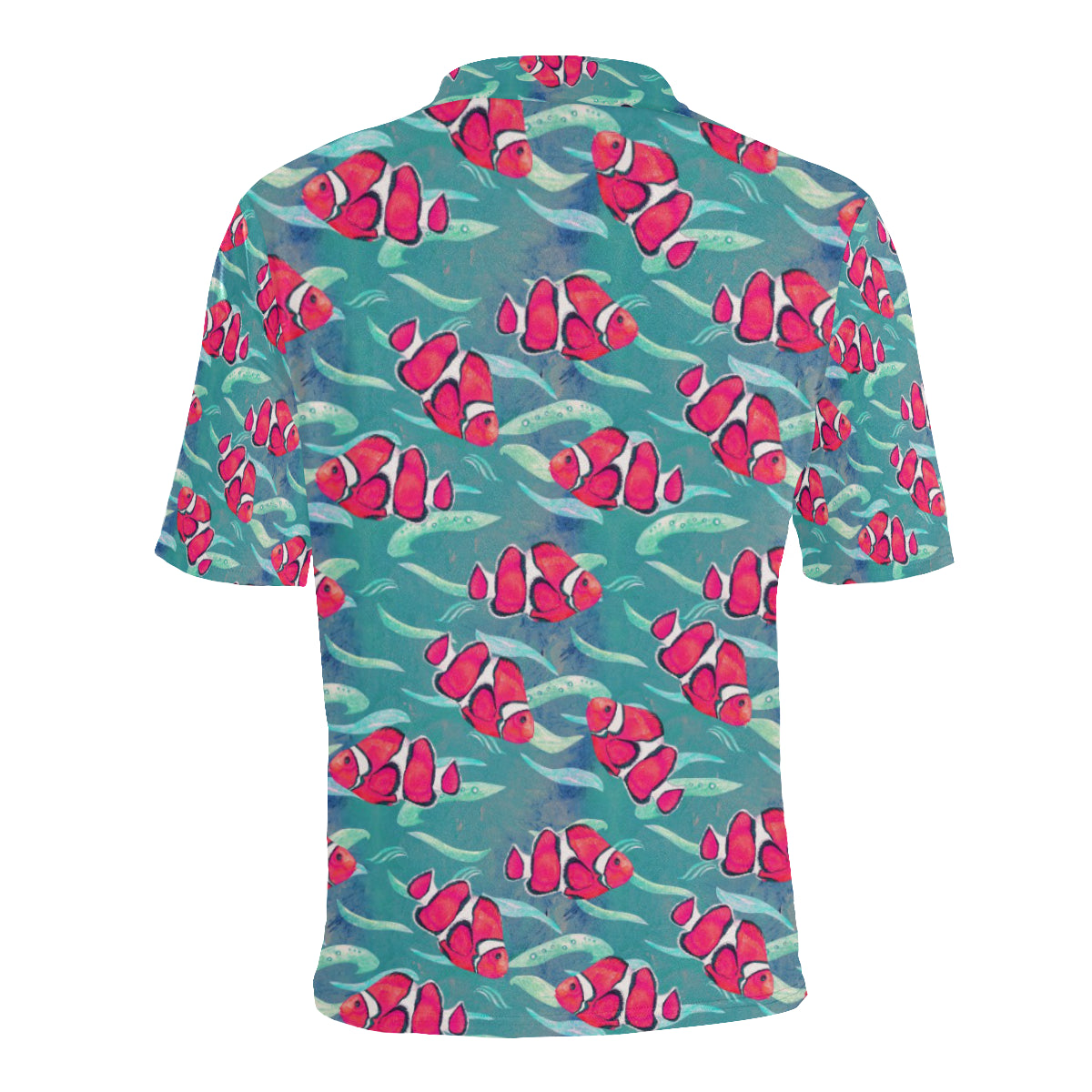 Clownfish Pattern Print Design 02 Men Polo Shirt