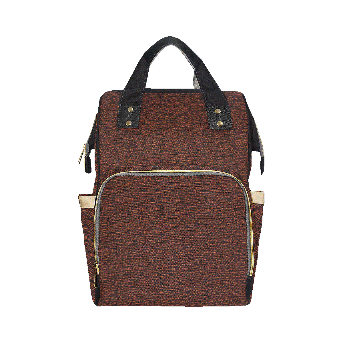Aboriginal Pattern Print Design 02 Diaper Bag Backpack