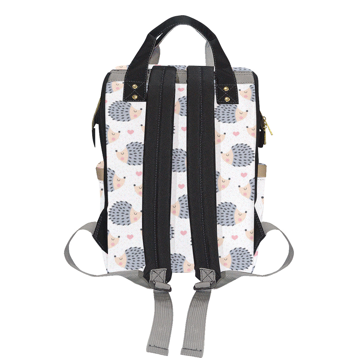 Hedgehog Baby Pattern Print Design 03 Diaper Bag Backpack