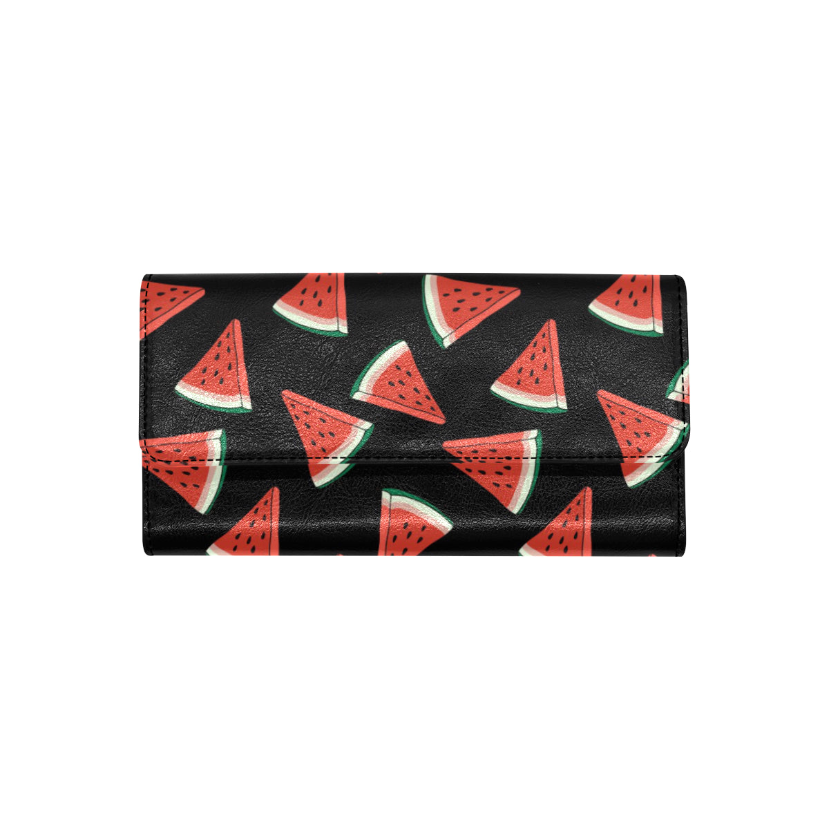 Watermelon Pattern Print Design WM01 Women's Trifold Wallet