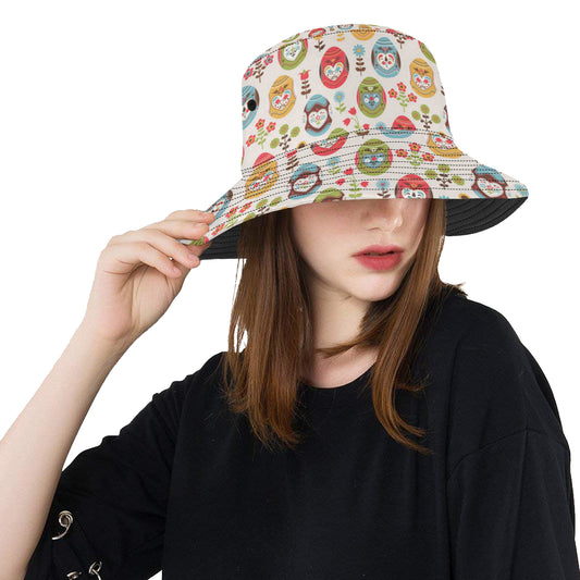 Easter Eggs Pattern Print Design RB011 Unisex Bucket Hat