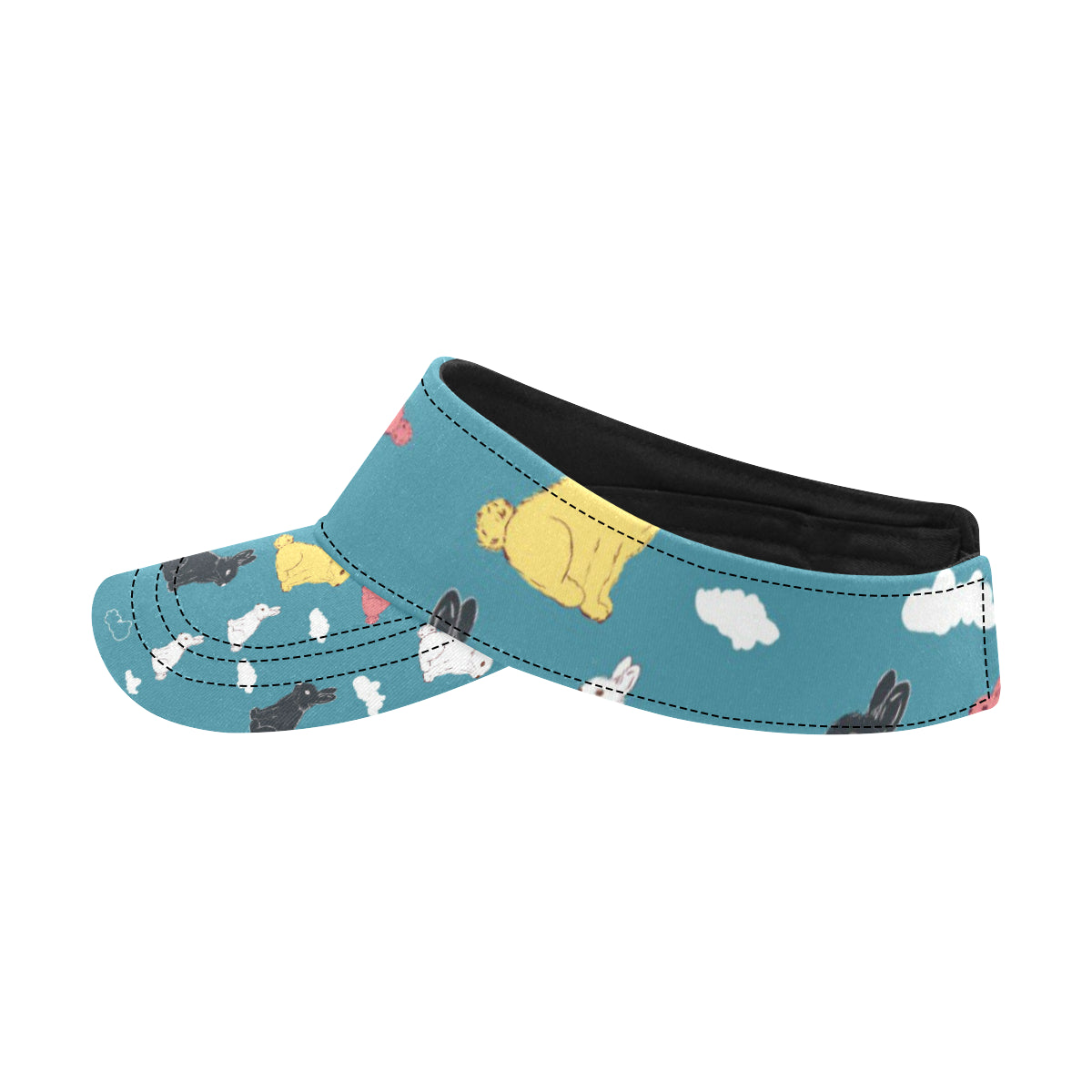 Rabbit Pattern Print Design RB014 Unisex Sun Visor