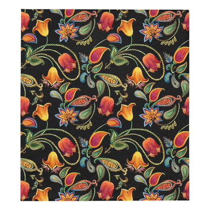 Tulip Boho Pattern Print Design TP09 Premium Quilt