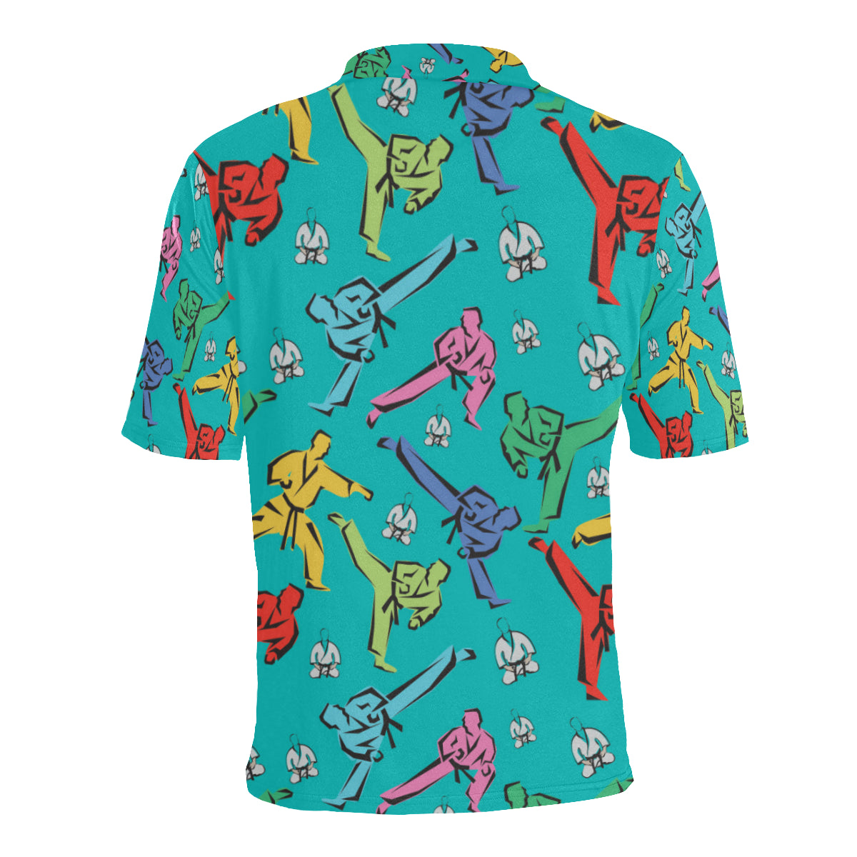 Judo Pattern Print Design 01 Men Polo Shirt