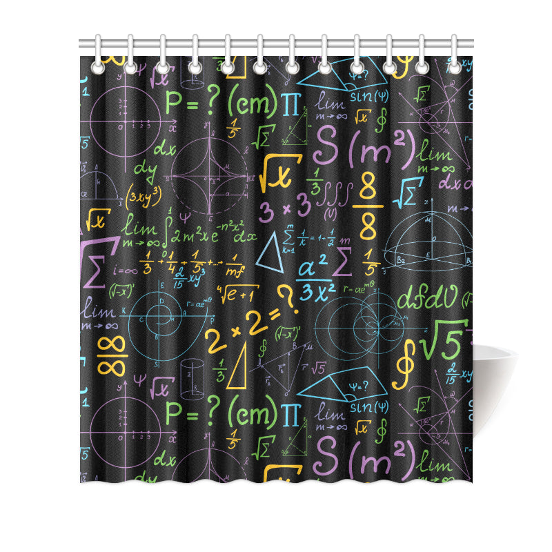 Math Pattern Print Design 03 Shower Curtain