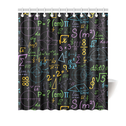 Math Pattern Print Design 03 Shower Curtain