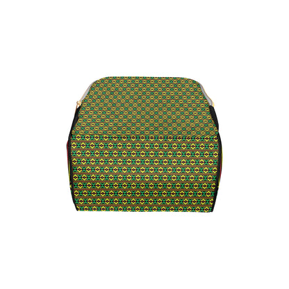 African Geometric Print Pattern Diaper Bag Backpack