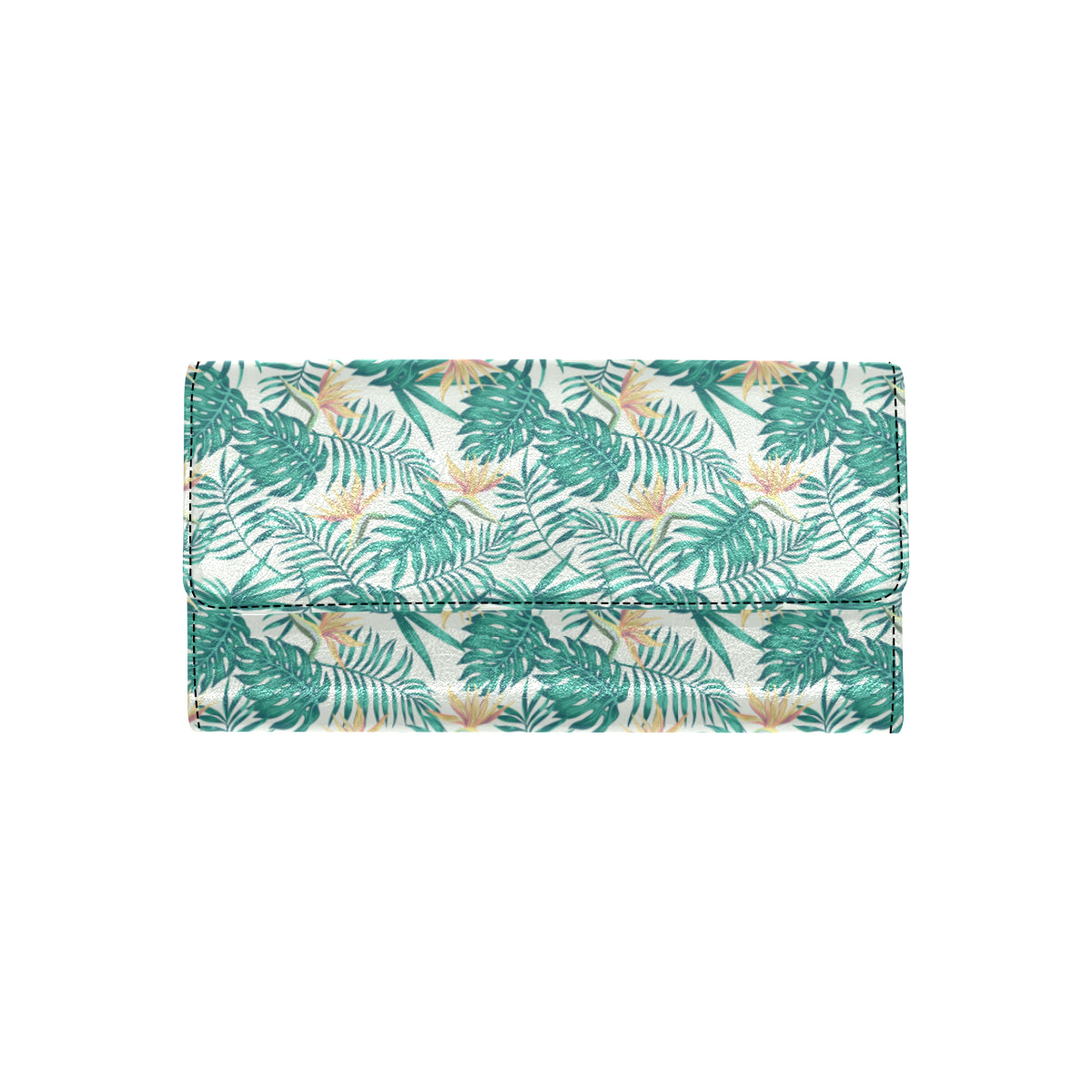 Bird Of Paradise Pattern Print Design 05 Women's Trifold Wallet