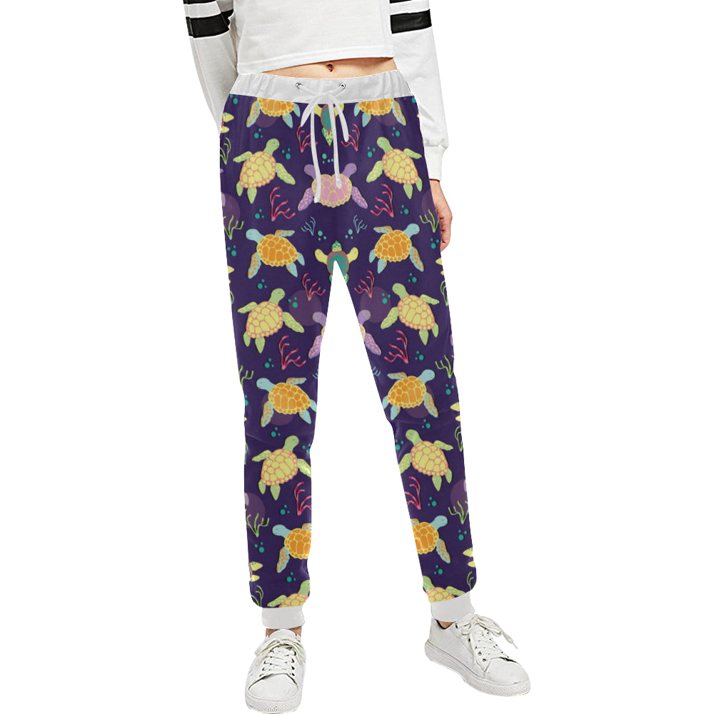 Sea Turtle Color Smile Unisex Sweatpants
