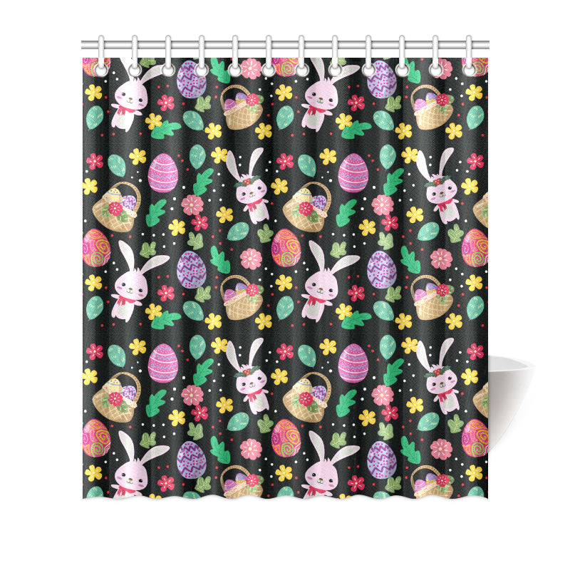 Easter Eggs Pattern Print Design RB05 Shower Curtain